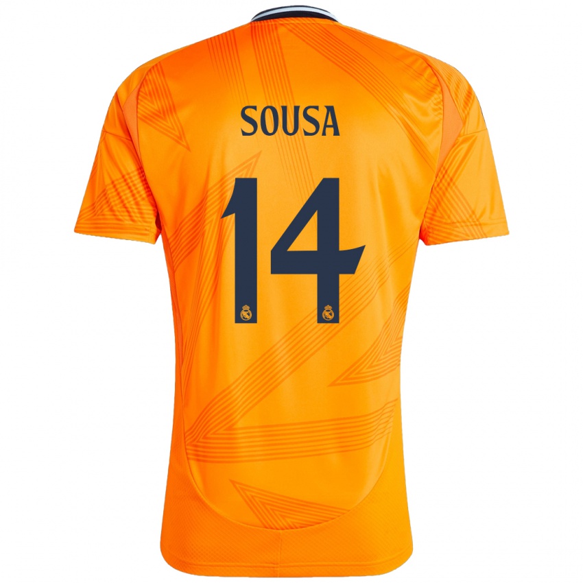 Niño Camiseta Kathellen Sousa #14 Naranja 2ª Equipación 2024/25 La Camisa México