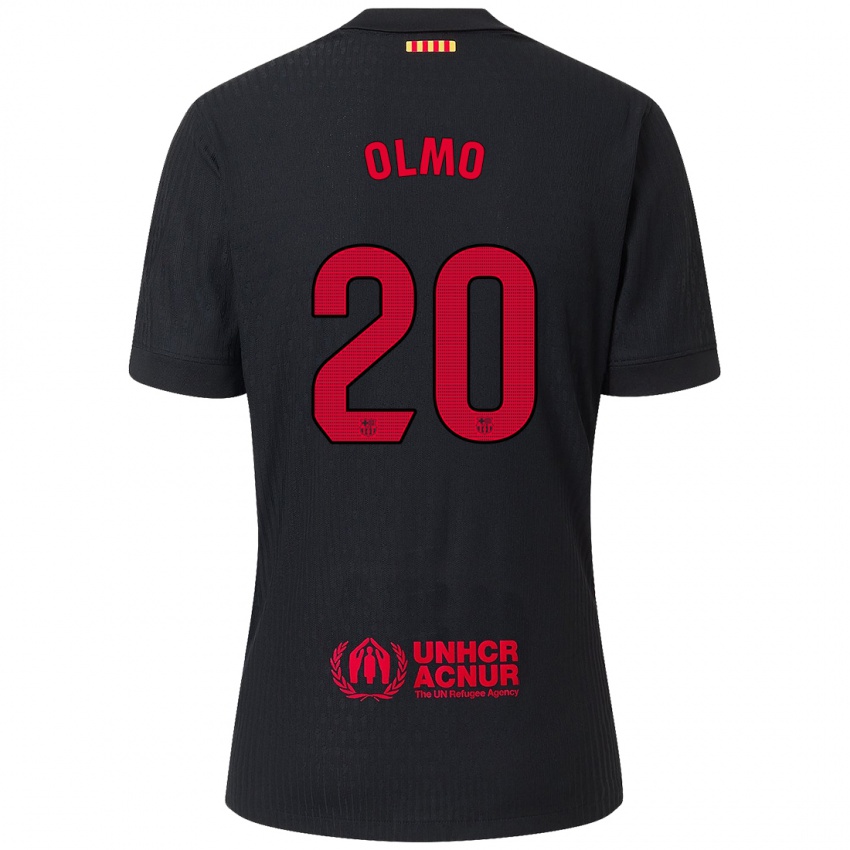 Niño Camiseta Dani Olmo #20 Negro Rojo 2ª Equipación 2024/25 La Camisa México