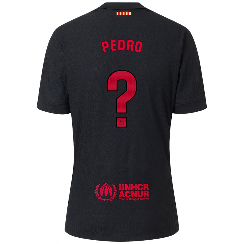 Niño Camiseta Pedro Rodríguez #0 Negro Rojo 2ª Equipación 2024/25 La Camisa México