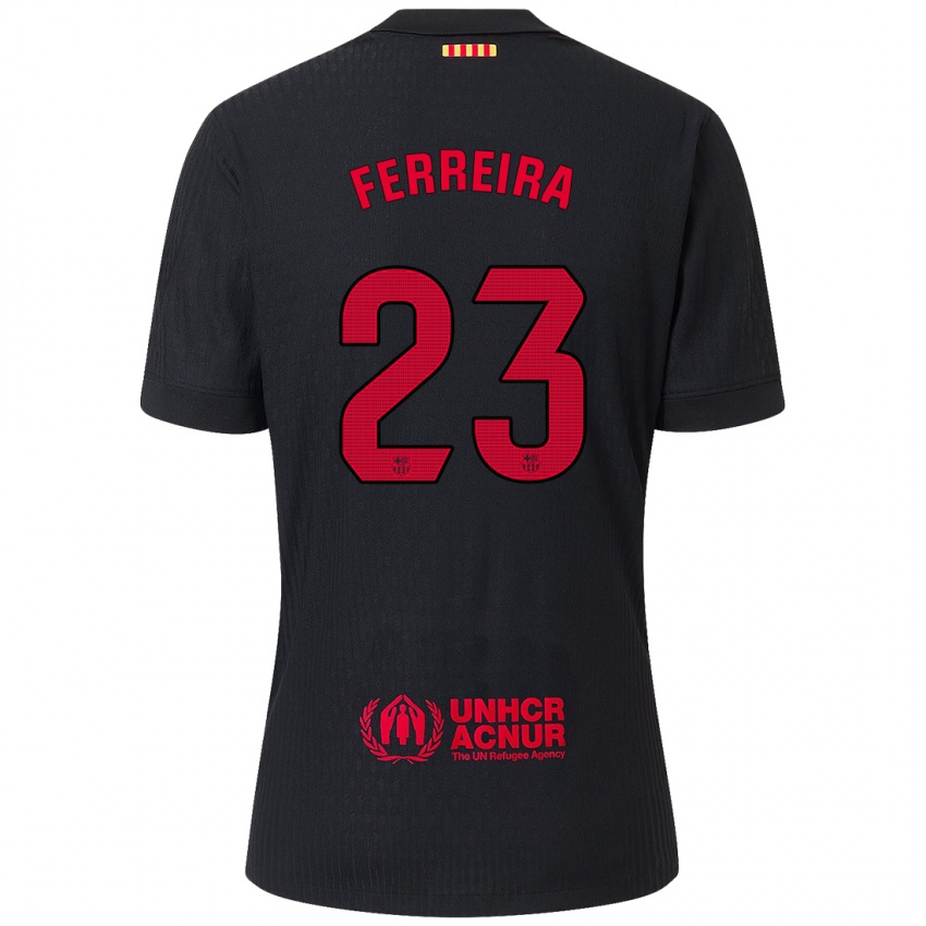 Niño Camiseta Geyse Ferreira #23 Negro Rojo 2ª Equipación 2024/25 La Camisa México