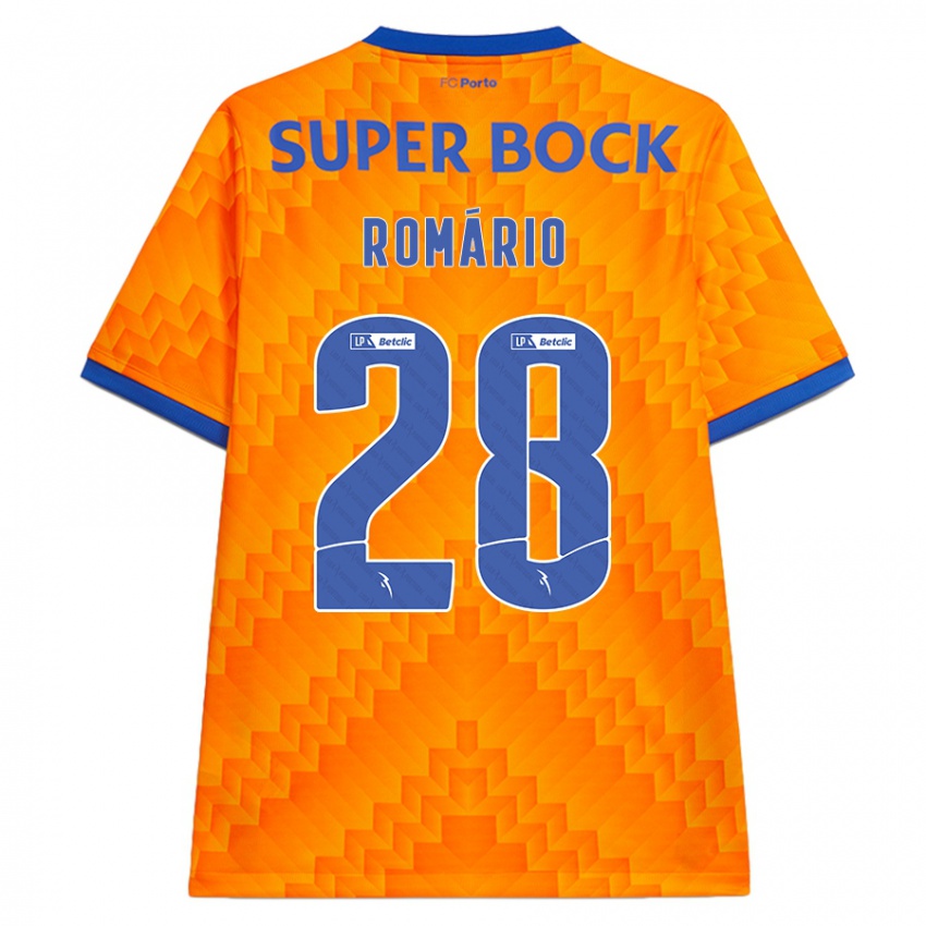 Niño Camiseta Romario Baro #28 Naranja 2ª Equipación 2024/25 La Camisa México