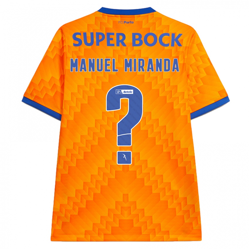 Niño Camiseta Manuel Miranda #0 Naranja 2ª Equipación 2024/25 La Camisa México