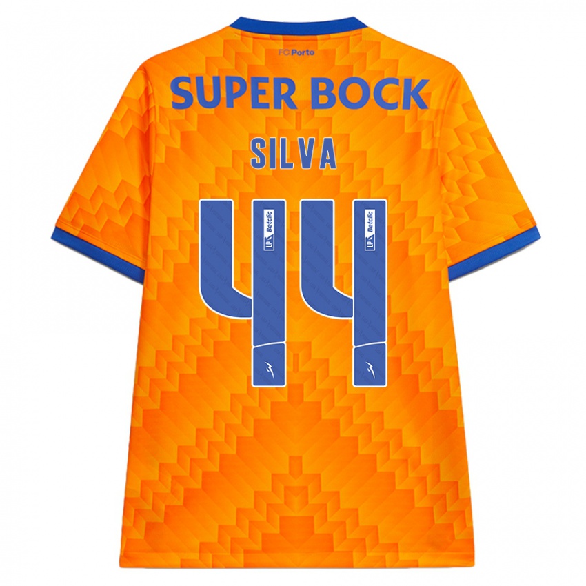 Niño Camiseta Felipe Silva #44 Naranja 2ª Equipación 2024/25 La Camisa México