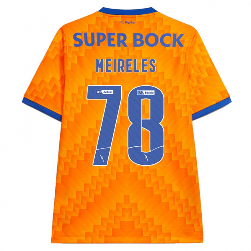 Niño Camiseta Jorge Meireles #78 Naranja 2ª Equipación 2024/25 La Camisa México