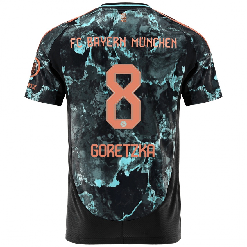 Niño Camiseta Leon Goretzka #8 Negro 2ª Equipación 2024/25 La Camisa México