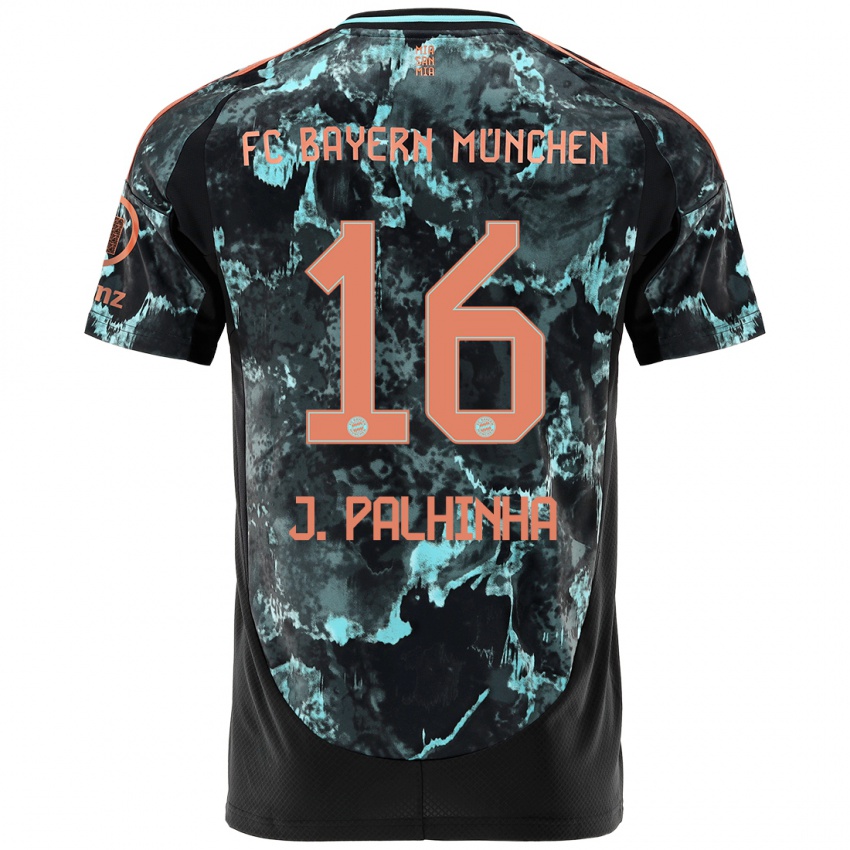 Niño Camiseta João Palhinha #16 Negro 2ª Equipación 2024/25 La Camisa México