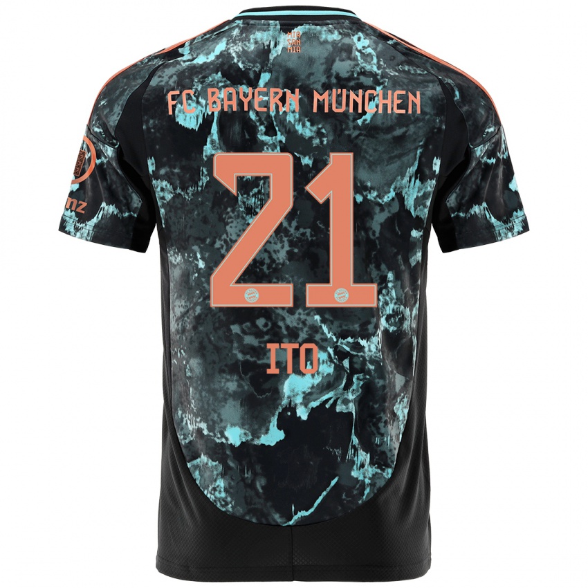 Niño Camiseta Hiroki Ito #21 Negro 2ª Equipación 2024/25 La Camisa México