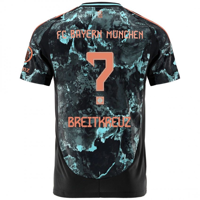 Niño Camiseta Steve Breitkreuz #0 Negro 2ª Equipación 2024/25 La Camisa México