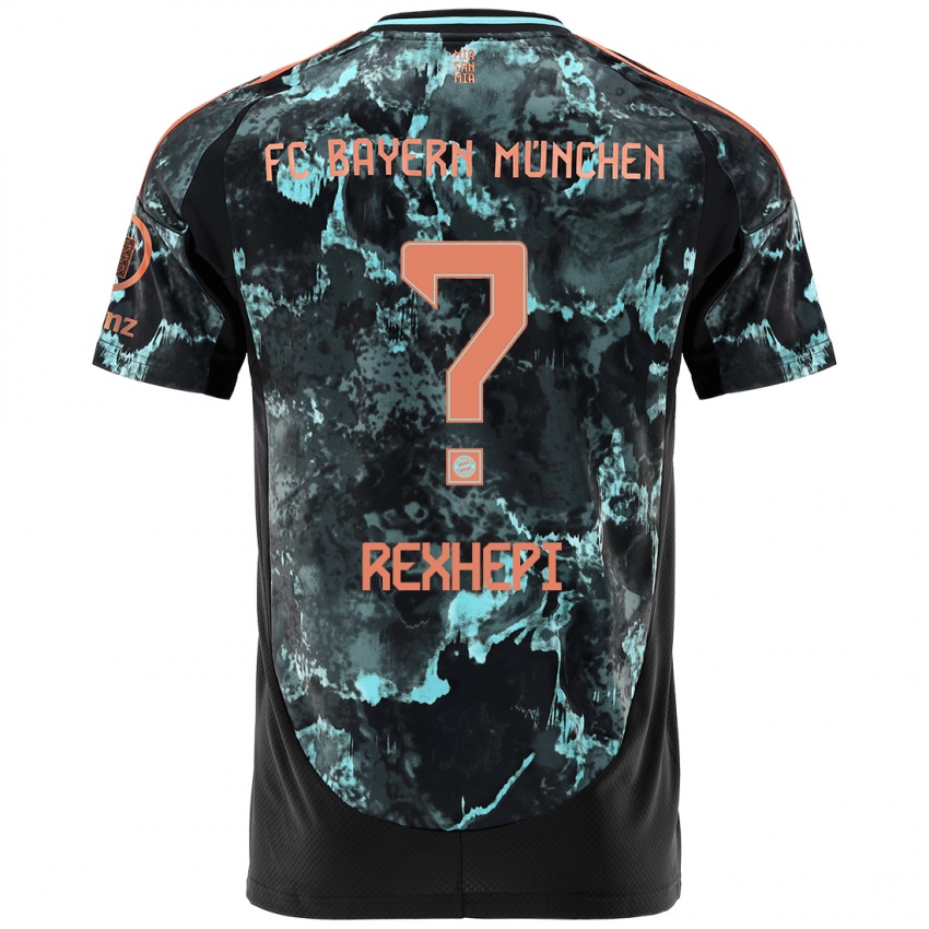 Niño Camiseta Erion Rexhepi #0 Negro 2ª Equipación 2024/25 La Camisa México