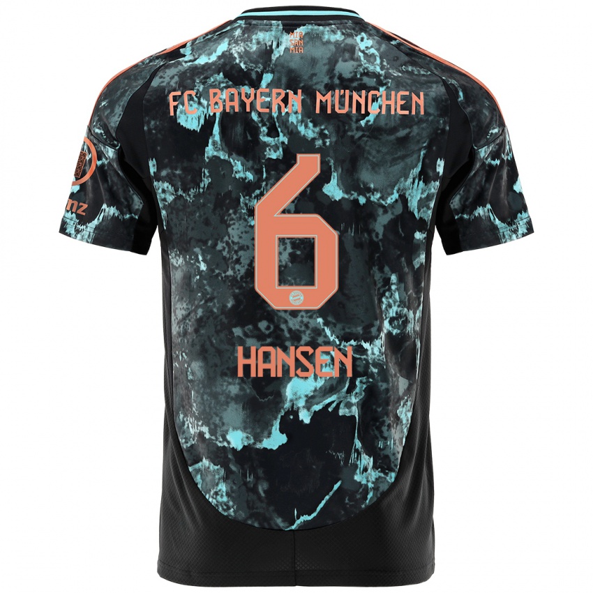 Niño Camiseta Tuva Hansen #6 Negro 2ª Equipación 2024/25 La Camisa México