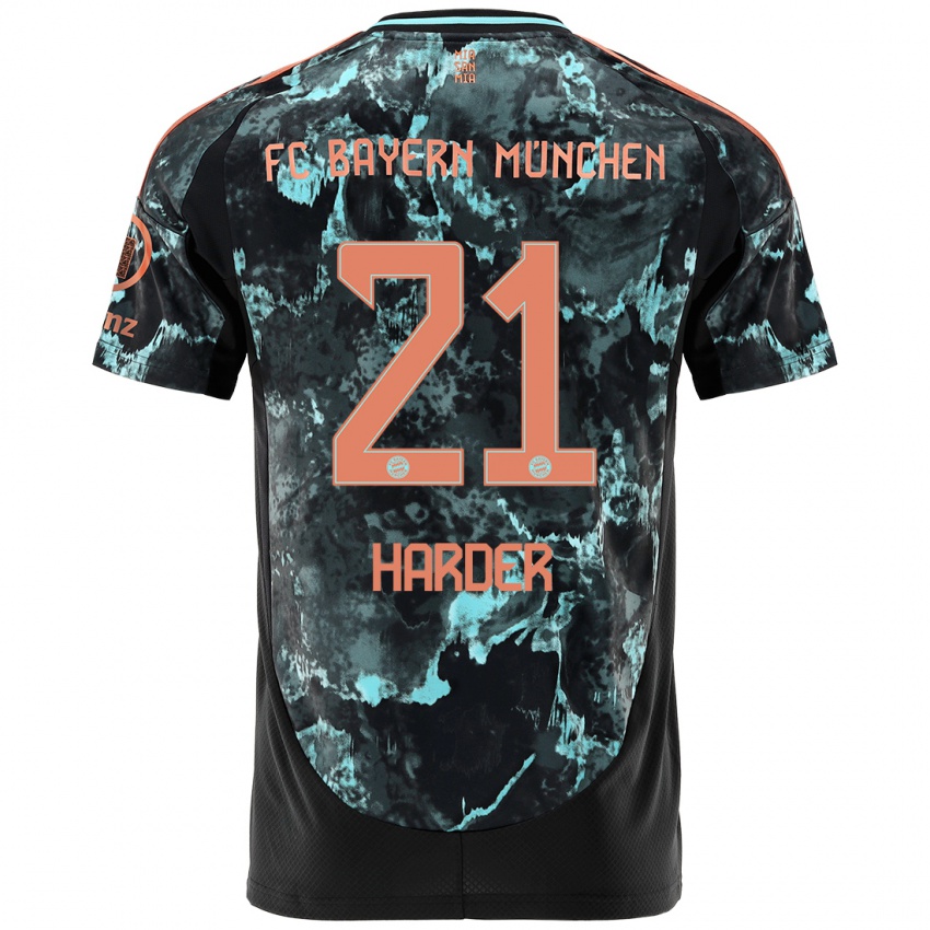 Niño Camiseta Pernille Harder #21 Negro 2ª Equipación 2024/25 La Camisa México