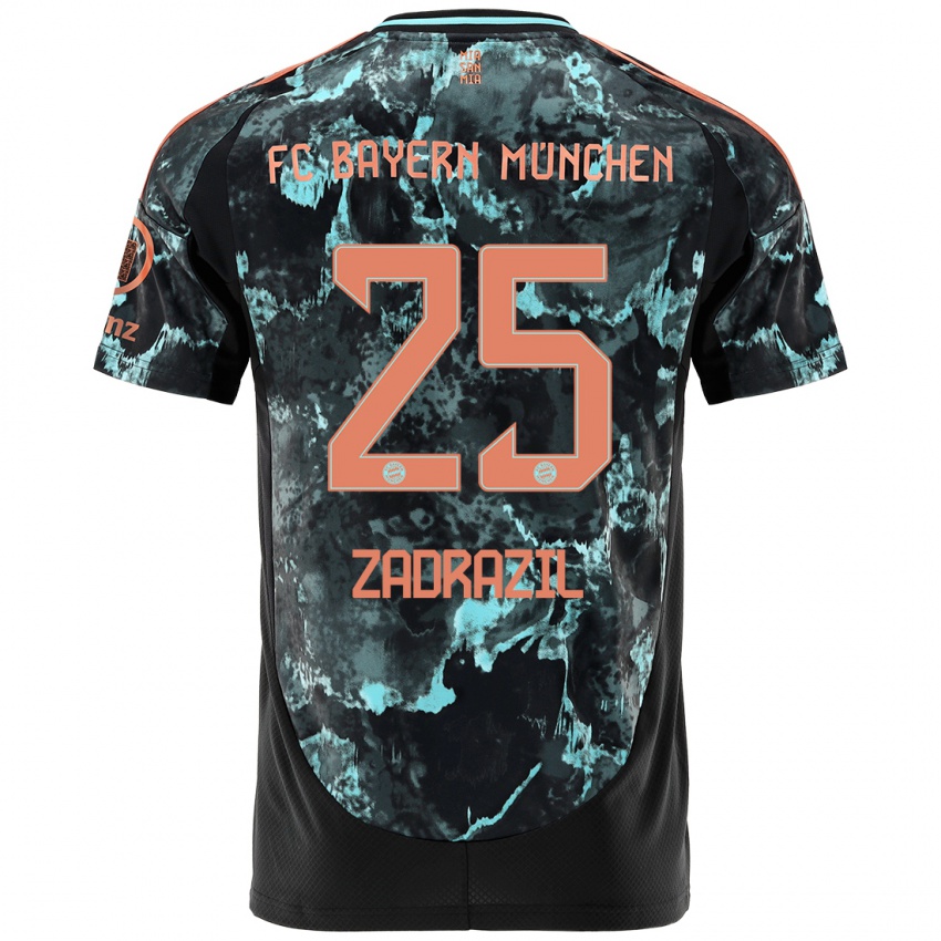 Niño Camiseta Sarah Zadrazil #25 Negro 2ª Equipación 2024/25 La Camisa México