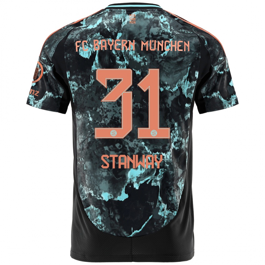 Niño Camiseta Georgia Stanway #31 Negro 2ª Equipación 2024/25 La Camisa México