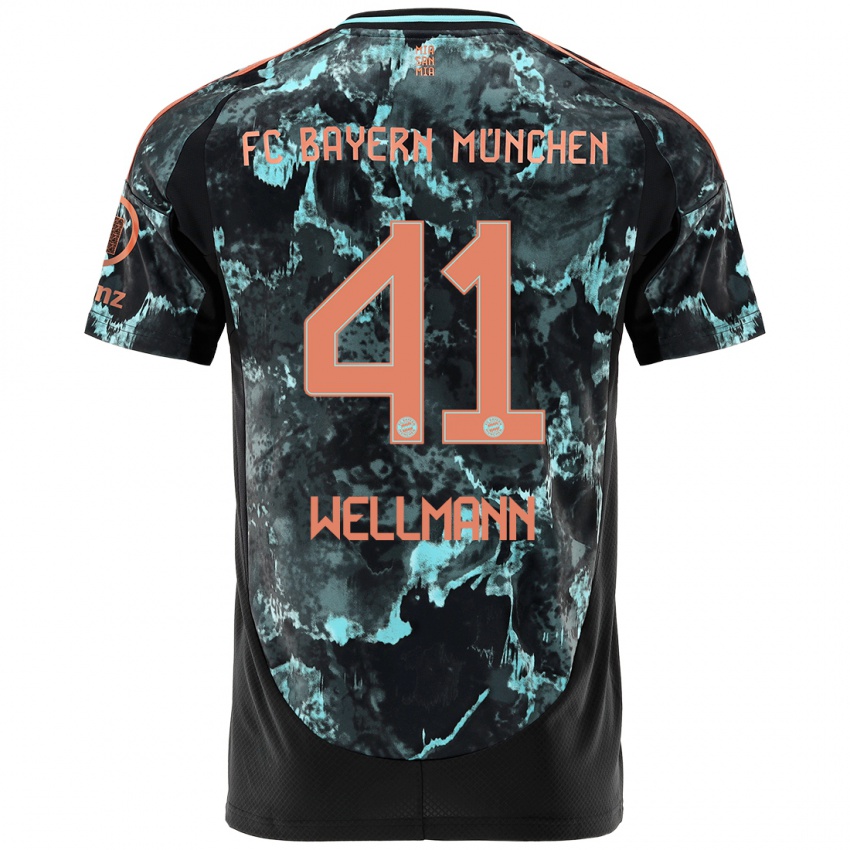 Niño Camiseta Anna Wellmann #41 Negro 2ª Equipación 2024/25 La Camisa México