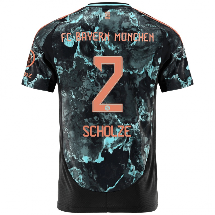 Niño Camiseta Max Scholze #2 Negro 2ª Equipación 2024/25 La Camisa México