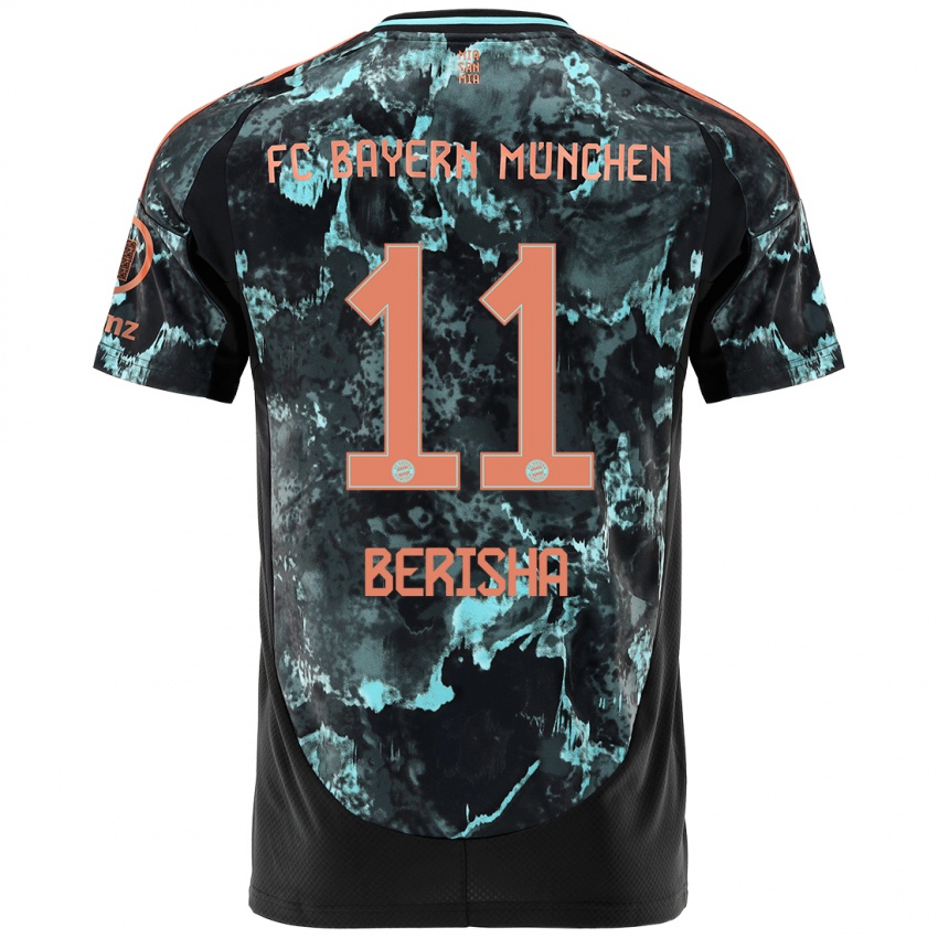 Niño Camiseta Dion Berisha #11 Negro 2ª Equipación 2024/25 La Camisa México