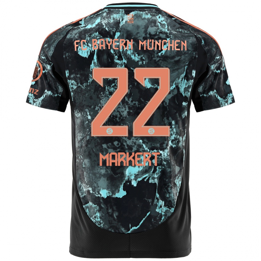 Niño Camiseta Leon Markert #22 Negro 2ª Equipación 2024/25 La Camisa México