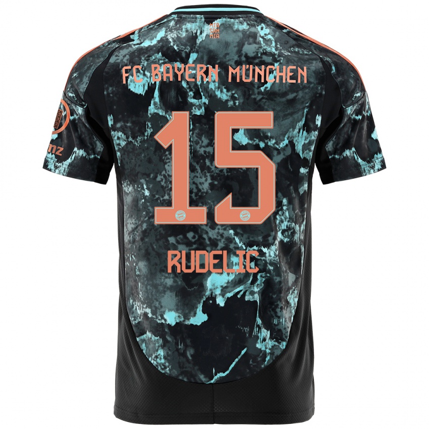 Niño Camiseta Ivana Rudelic #15 Negro 2ª Equipación 2024/25 La Camisa México