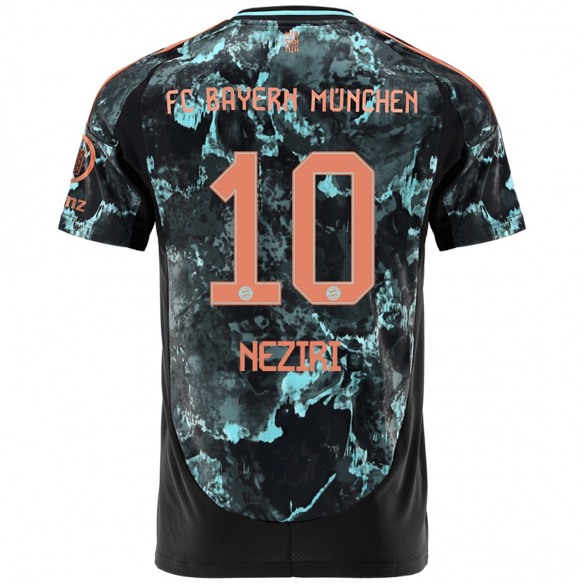 Niño Camiseta Behar Neziri #10 Negro 2ª Equipación 2024/25 La Camisa México