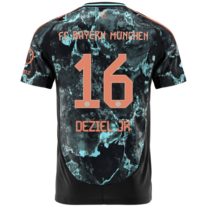 Niño Camiseta Robert Deziel Jr #16 Negro 2ª Equipación 2024/25 La Camisa México