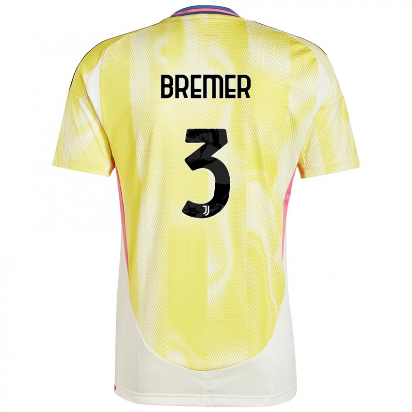 Niño Camiseta Bremer #3 Amarillo Solar 2ª Equipación 2024/25 La Camisa México