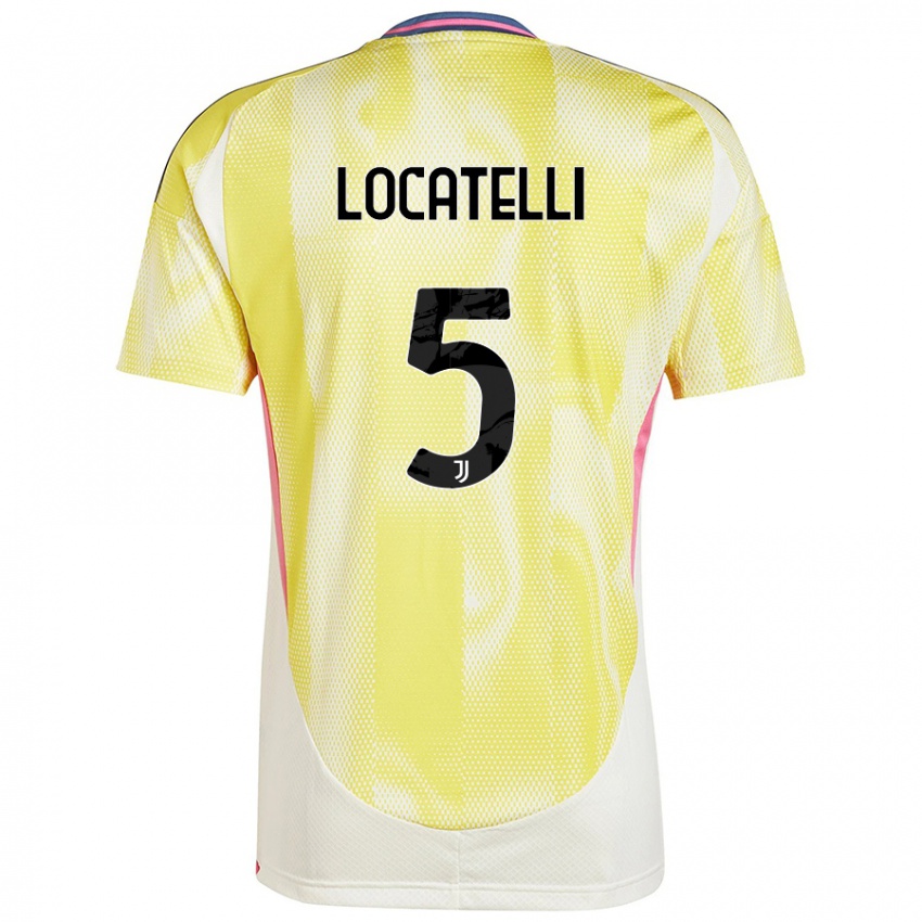 Niño Camiseta Manuel Locatelli #5 Amarillo Solar 2ª Equipación 2024/25 La Camisa México