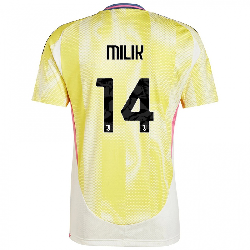 Niño Camiseta Arkadiusz Milik #14 Amarillo Solar 2ª Equipación 2024/25 La Camisa México