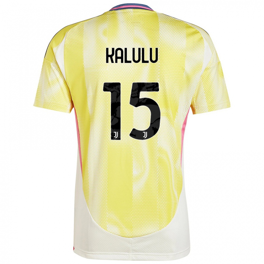 Niño Camiseta Pierre Kalulu #15 Amarillo Solar 2ª Equipación 2024/25 La Camisa México