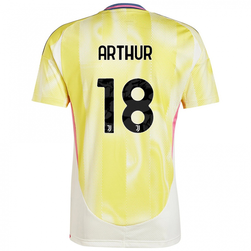 Niño Camiseta Arthur Melo #18 Amarillo Solar 2ª Equipación 2024/25 La Camisa México