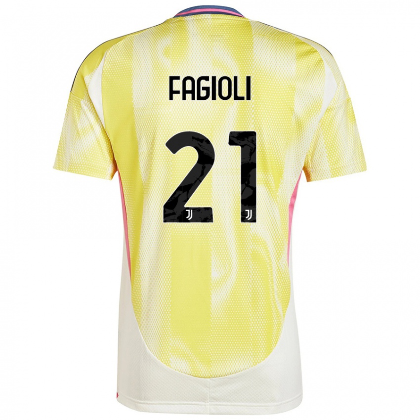 Niño Camiseta Nicolo Fagioli #21 Amarillo Solar 2ª Equipación 2024/25 La Camisa México