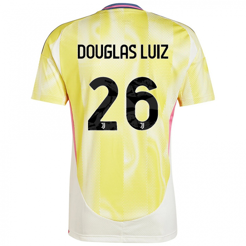 Niño Camiseta Douglas Luiz #26 Amarillo Solar 2ª Equipación 2024/25 La Camisa México