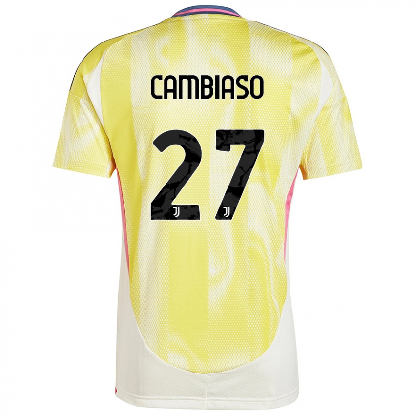 Niño Camiseta Andrea Cambiaso #27 Amarillo Solar 2ª Equipación 2024/25 La Camisa México