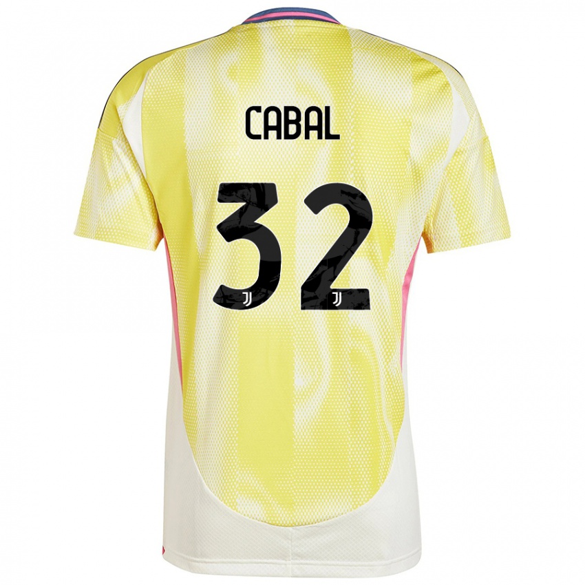 Niño Camiseta Juan Cabal #32 Amarillo Solar 2ª Equipación 2024/25 La Camisa México