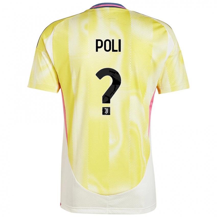 Niño Camiseta Fabrizio Poli #0 Amarillo Solar 2ª Equipación 2024/25 La Camisa México