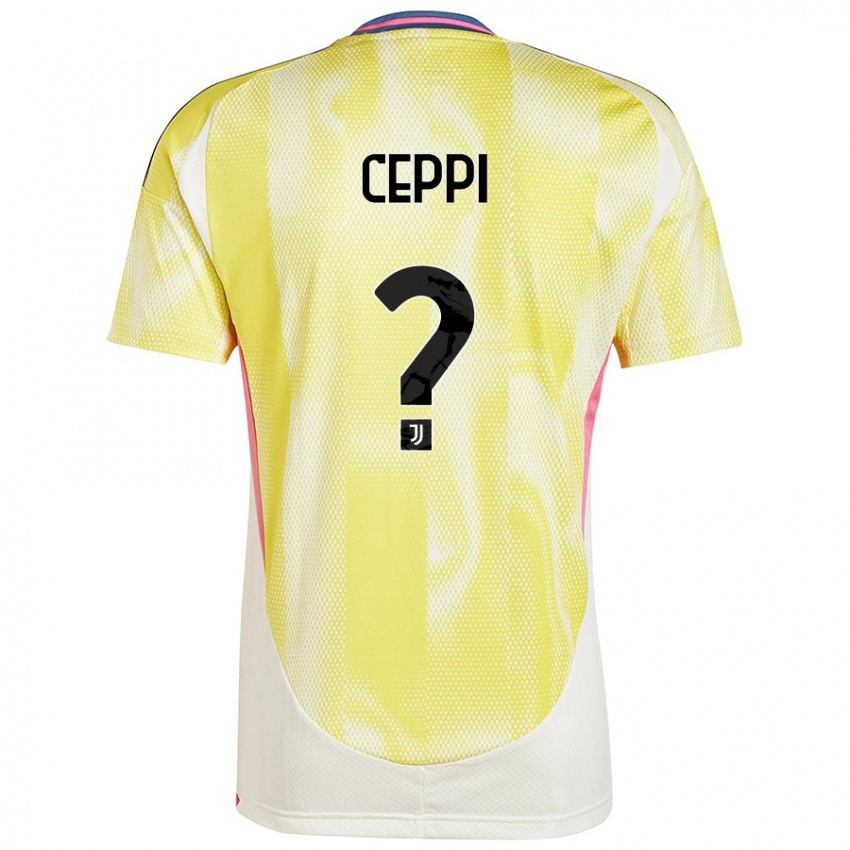 Niño Camiseta Paolo Ceppi #0 Amarillo Solar 2ª Equipación 2024/25 La Camisa México