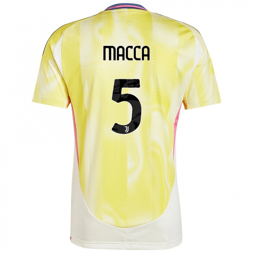 Niño Camiseta Federico Macca #5 Amarillo Solar 2ª Equipación 2024/25 La Camisa México