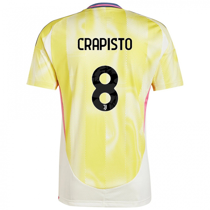 Niño Camiseta Francesco Crapisto #8 Amarillo Solar 2ª Equipación 2024/25 La Camisa México