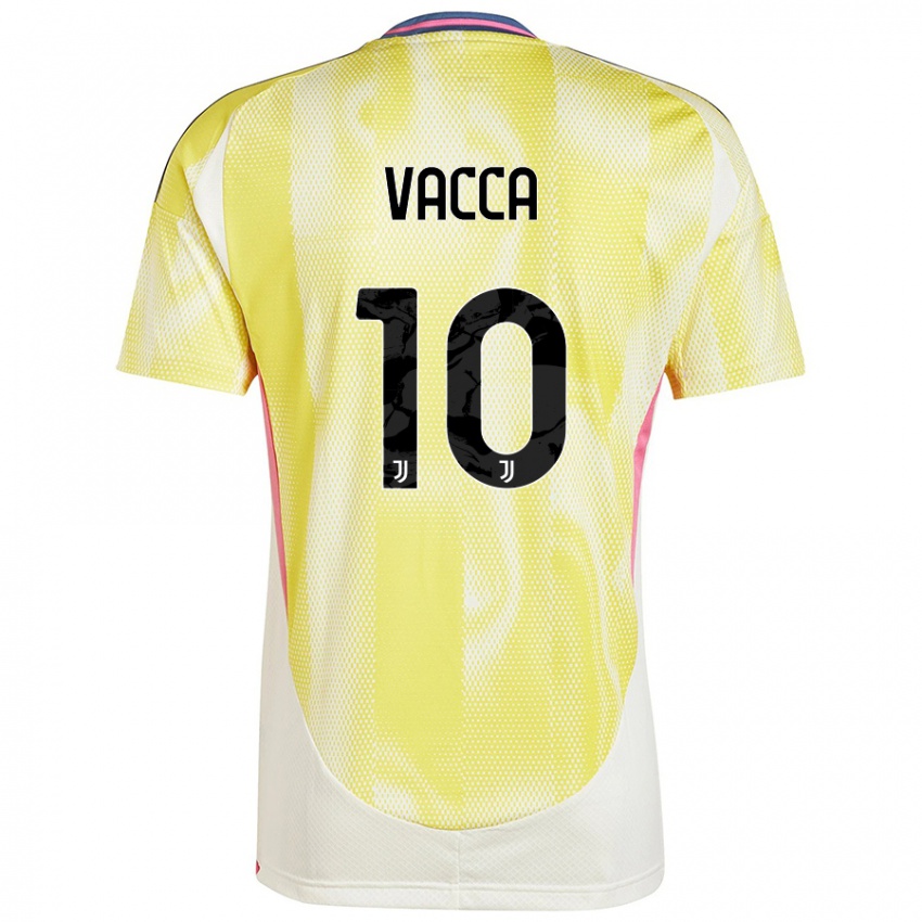 Niño Camiseta Alessio Vacca #10 Amarillo Solar 2ª Equipación 2024/25 La Camisa México