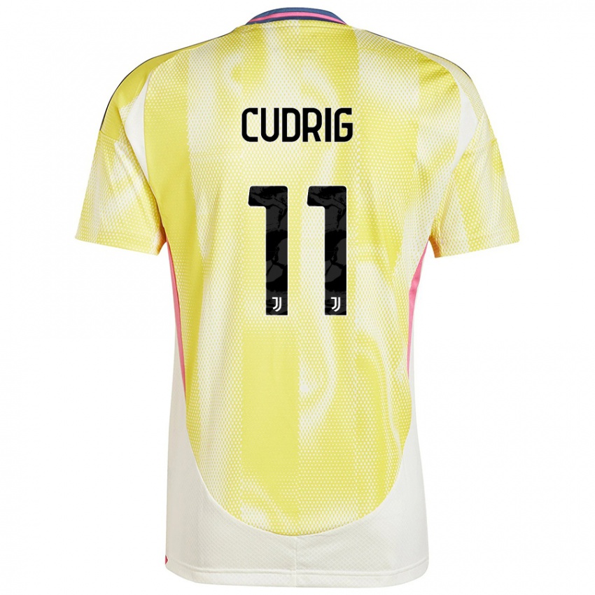 Niño Camiseta Nicolò Cudrig #11 Amarillo Solar 2ª Equipación 2024/25 La Camisa México