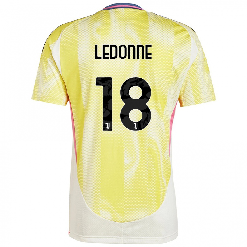 Niño Camiseta Nicolò Ledonne #18 Amarillo Solar 2ª Equipación 2024/25 La Camisa México