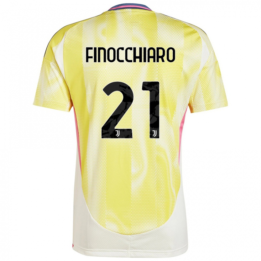 Niño Camiseta Gabriele Finocchiaro #21 Amarillo Solar 2ª Equipación 2024/25 La Camisa México