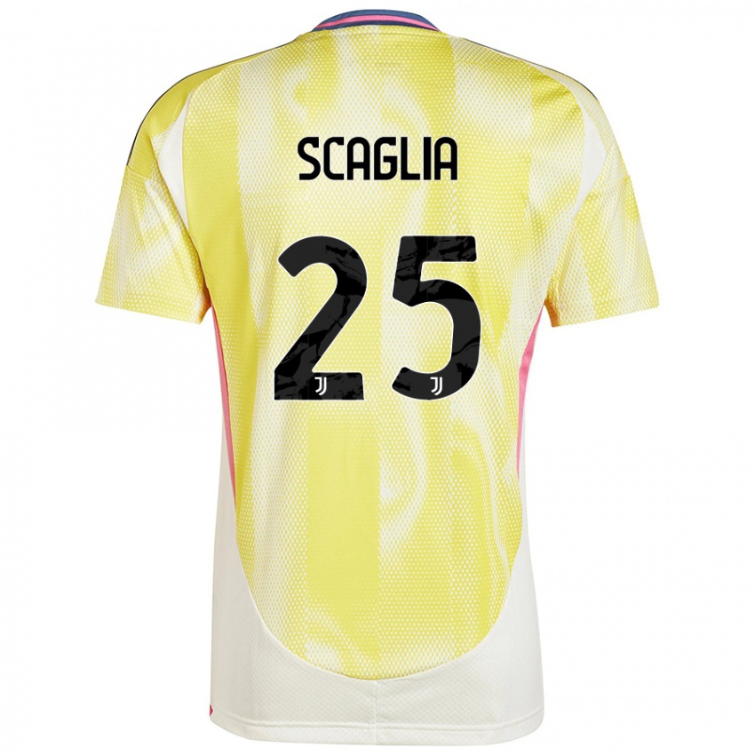 Niño Camiseta Simone Scaglia #25 Amarillo Solar 2ª Equipación 2024/25 La Camisa México