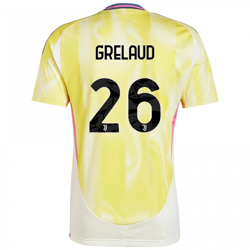 Niño Camiseta Josue Grelaud #26 Amarillo Solar 2ª Equipación 2024/25 La Camisa México