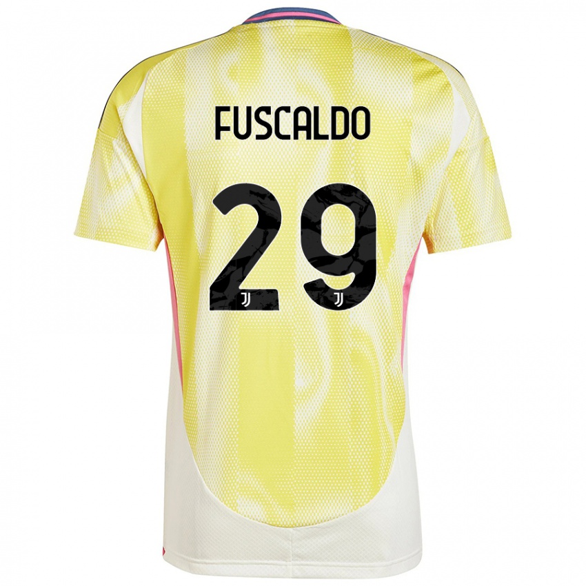 Niño Camiseta Matteo Fuscaldo #29 Amarillo Solar 2ª Equipación 2024/25 La Camisa México