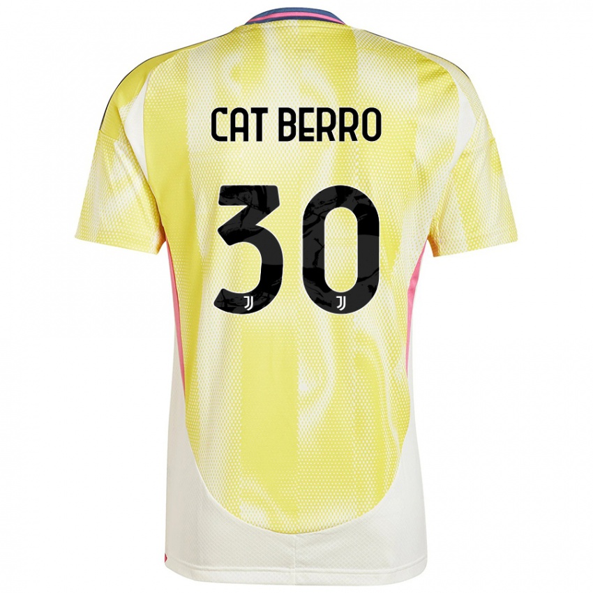 Niño Camiseta Simone Cat Berro #30 Amarillo Solar 2ª Equipación 2024/25 La Camisa México