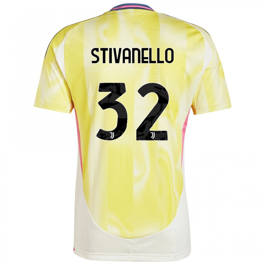 Niño Camiseta Riccardo Stivanello #32 Amarillo Solar 2ª Equipación 2024/25 La Camisa México