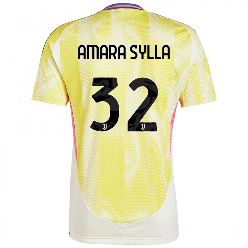 Niño Camiseta Idris Amara Sylla #32 Amarillo Solar 2ª Equipación 2024/25 La Camisa México