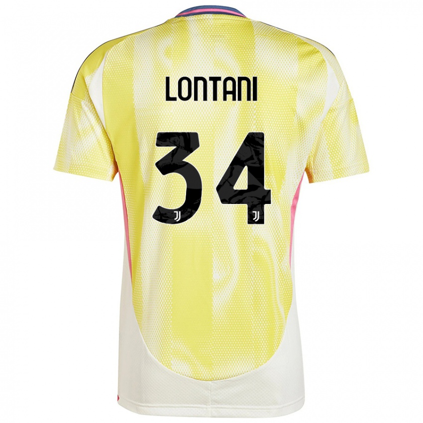 Niño Camiseta Matteo Lontani #34 Amarillo Solar 2ª Equipación 2024/25 La Camisa México