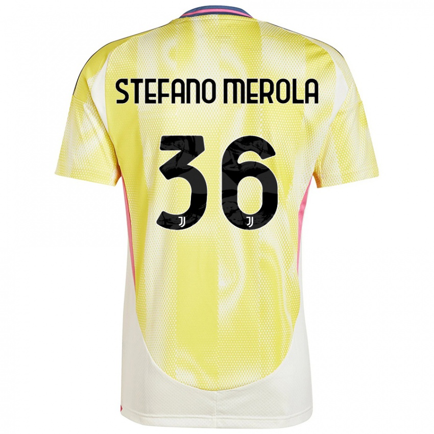 Niño Camiseta Antonio Stefano Merola #36 Amarillo Solar 2ª Equipación 2024/25 La Camisa México