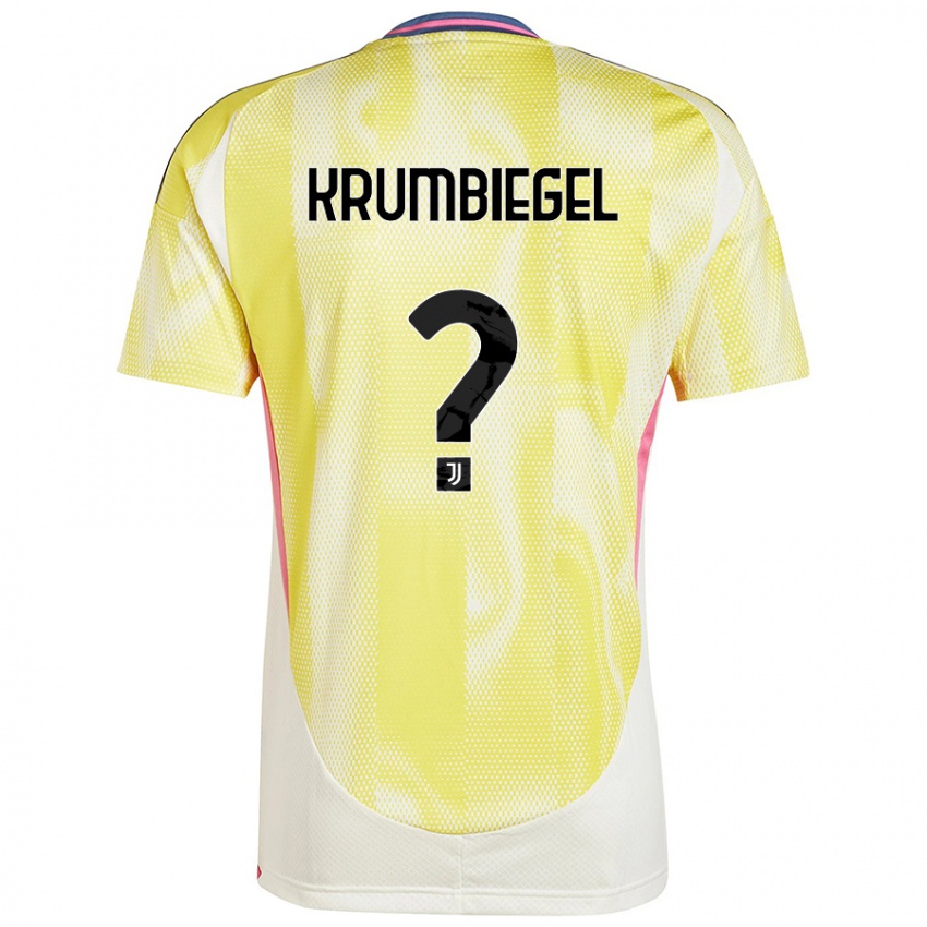 Niño Camiseta Paulina Krumbiegel #0 Amarillo Solar 2ª Equipación 2024/25 La Camisa México